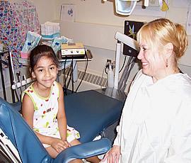 A young dental patient